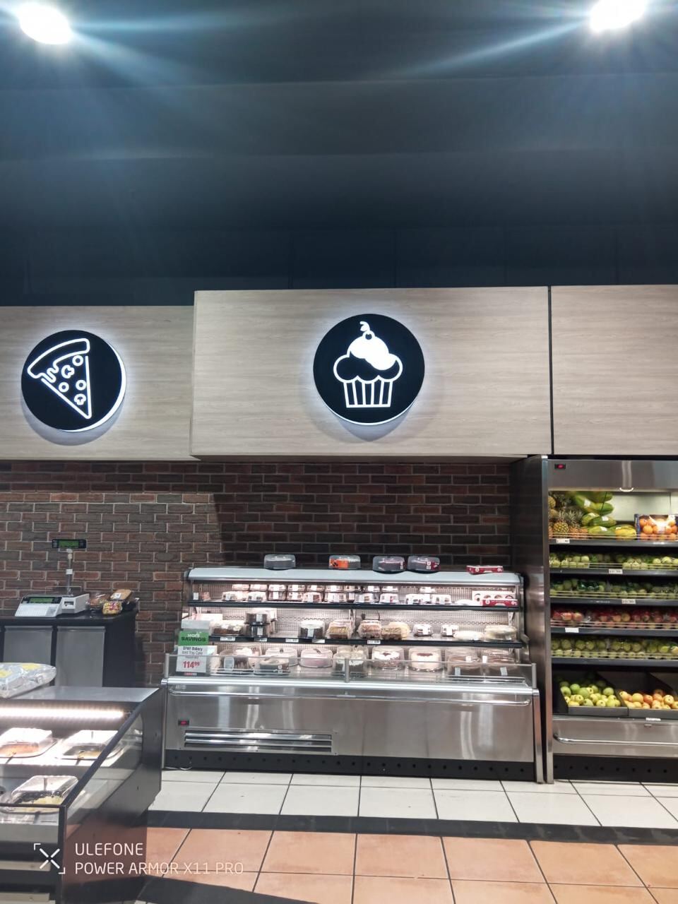 Illuminated department roundel signage