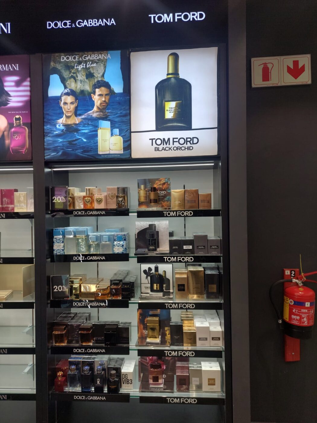 Tom Ford illuminated brand lightbox