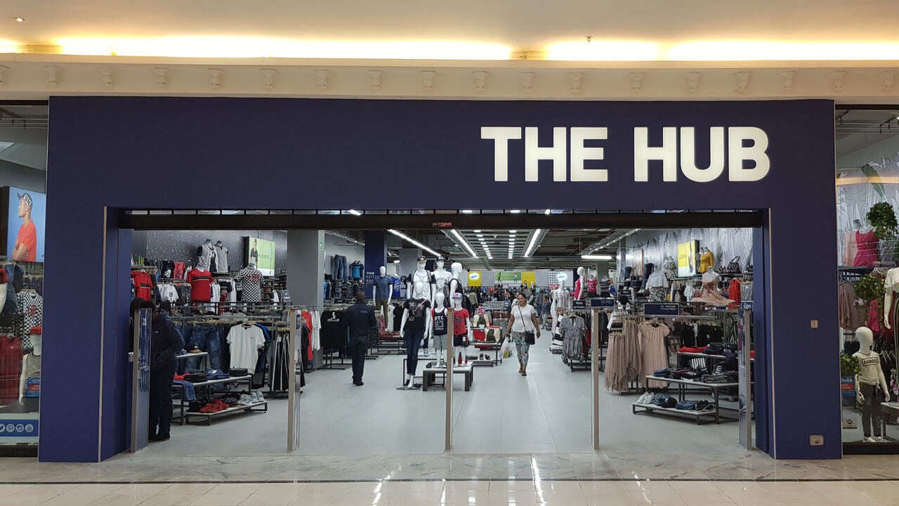 The Hub shopfront signage